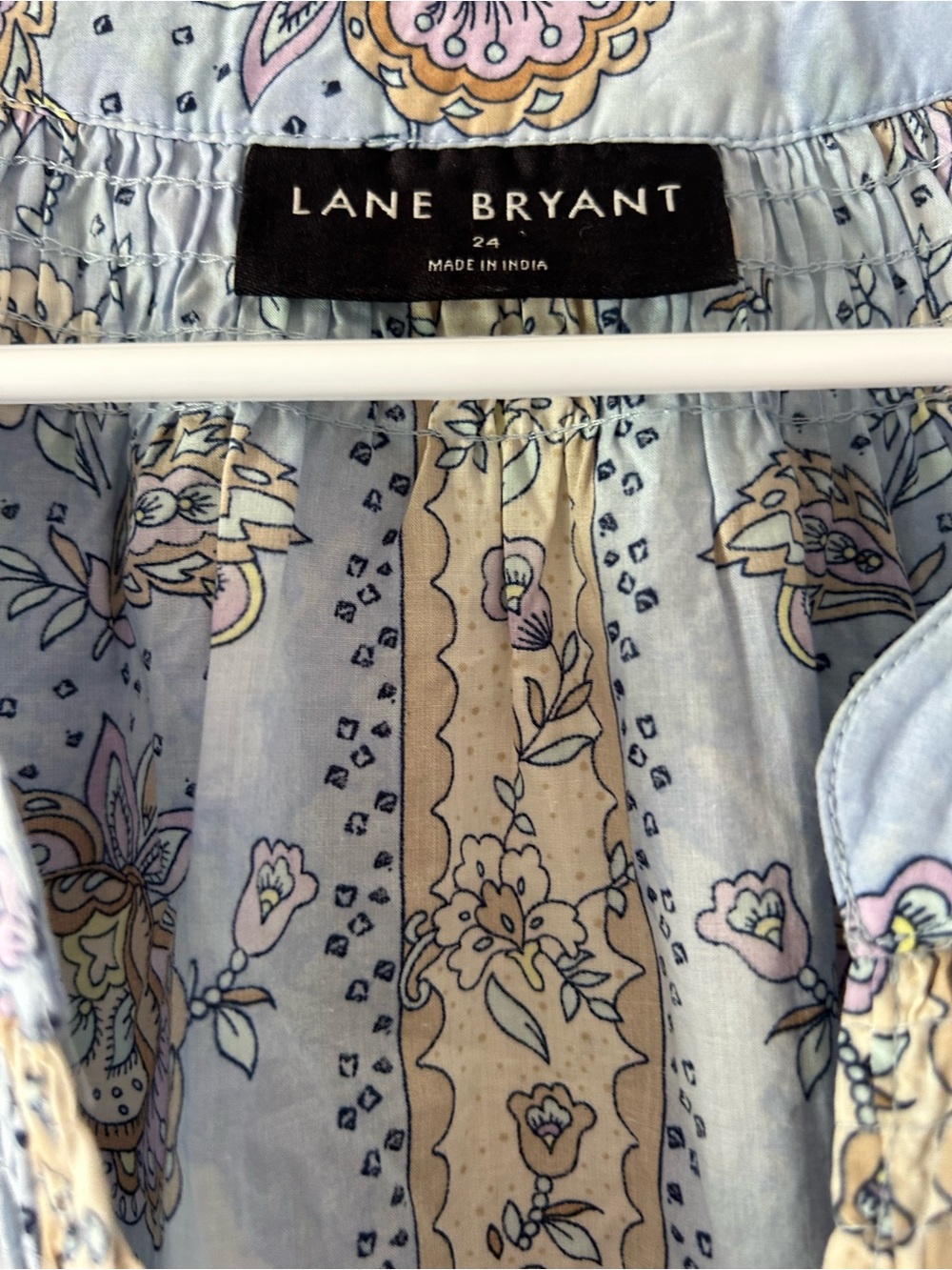 Lane Bryant Light Blue Floral Print Midi Dress - Picture 2 of 3